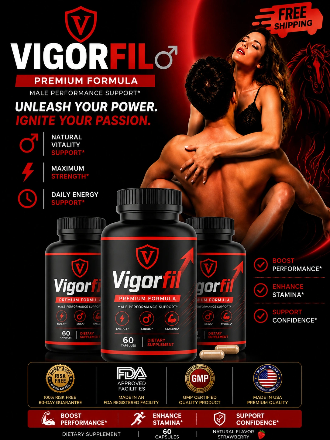 Vigorfil Official Men's Performance Supplement